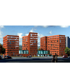 Bürogebäude mit Läden in Hamburg City-Süd